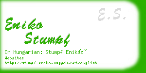 eniko stumpf business card